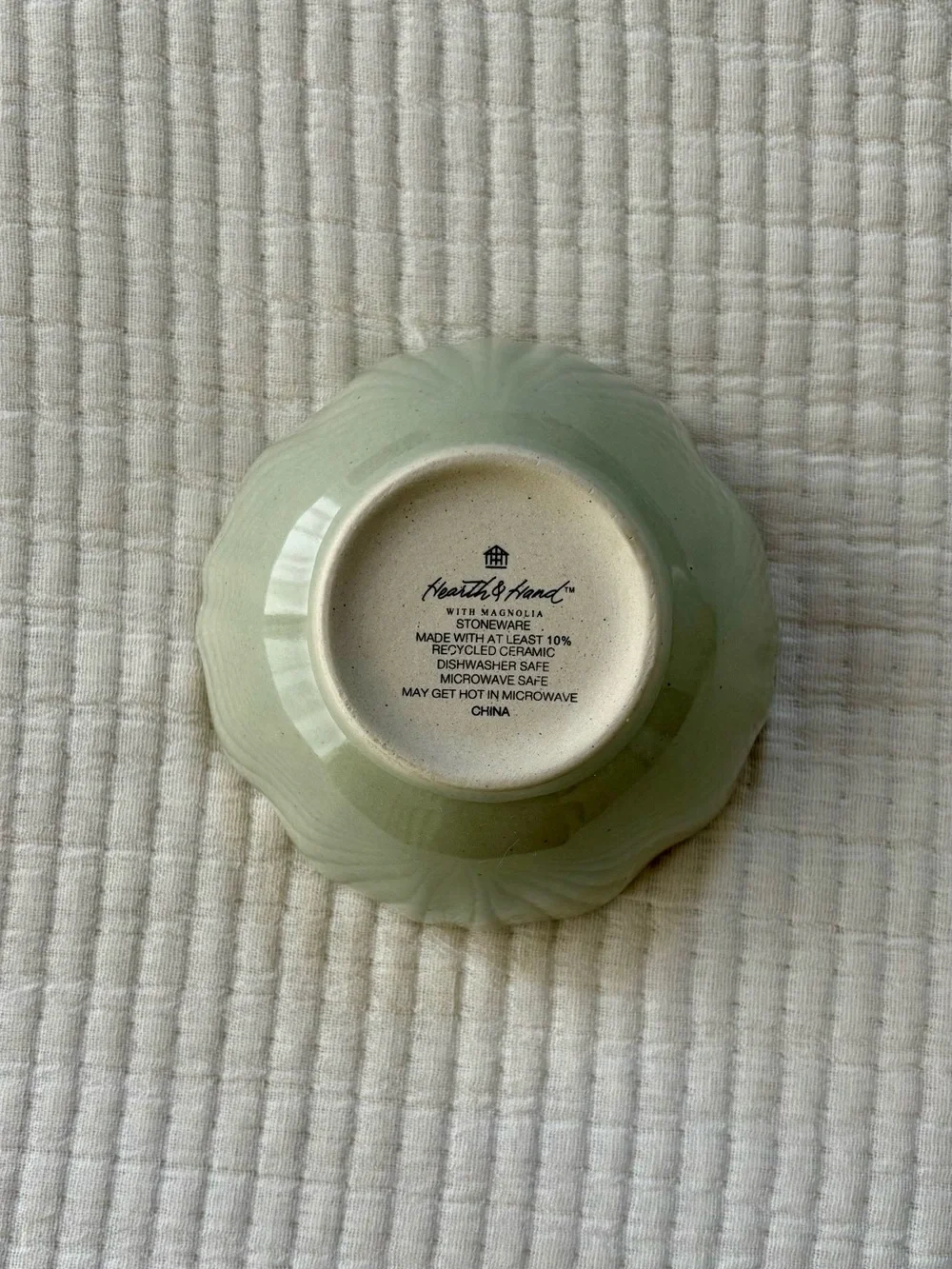 Hearth & Hand with Magnolia 11oz Scalloped Stoneware Dessert Bowls